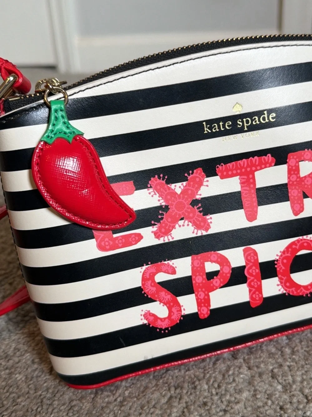Kate Spade EXTRA SPICY chili pepper crossbody